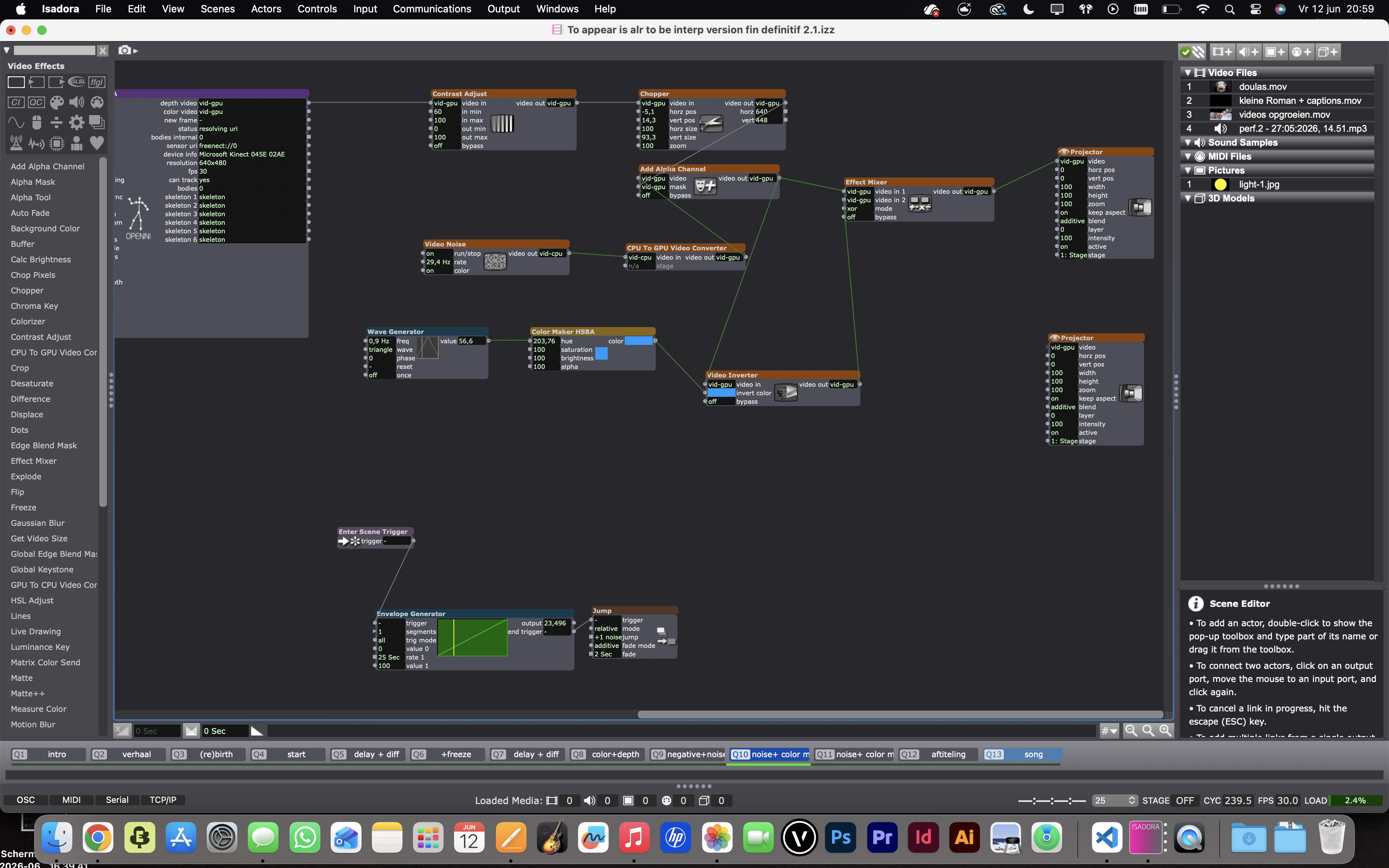 Screenshot Isadora 10